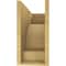 Ekena Millwork 8"W x 24"D x 16"H Classic Mediterranean Rough Cedar Woodgrain TimberThane Corbel, Primed Tan CORUR08X24X16MEDRCPR - alternate 3
